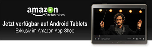 So sieht die Amazon Prime Instant Video App auf Android Tablets aus
