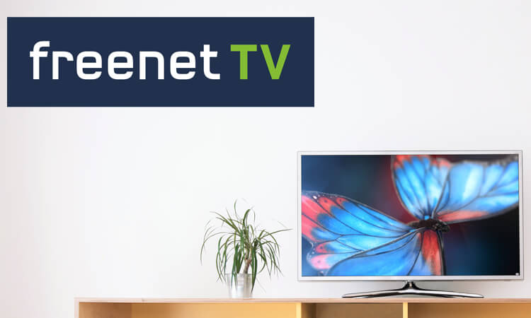 Freenet TV Logo und Fernseher