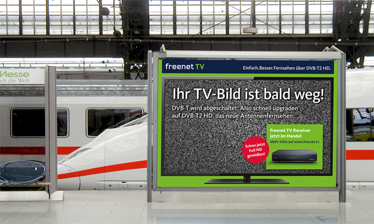 Freenet TV Kampagne: Ihr TV-Bild ist bald weg.