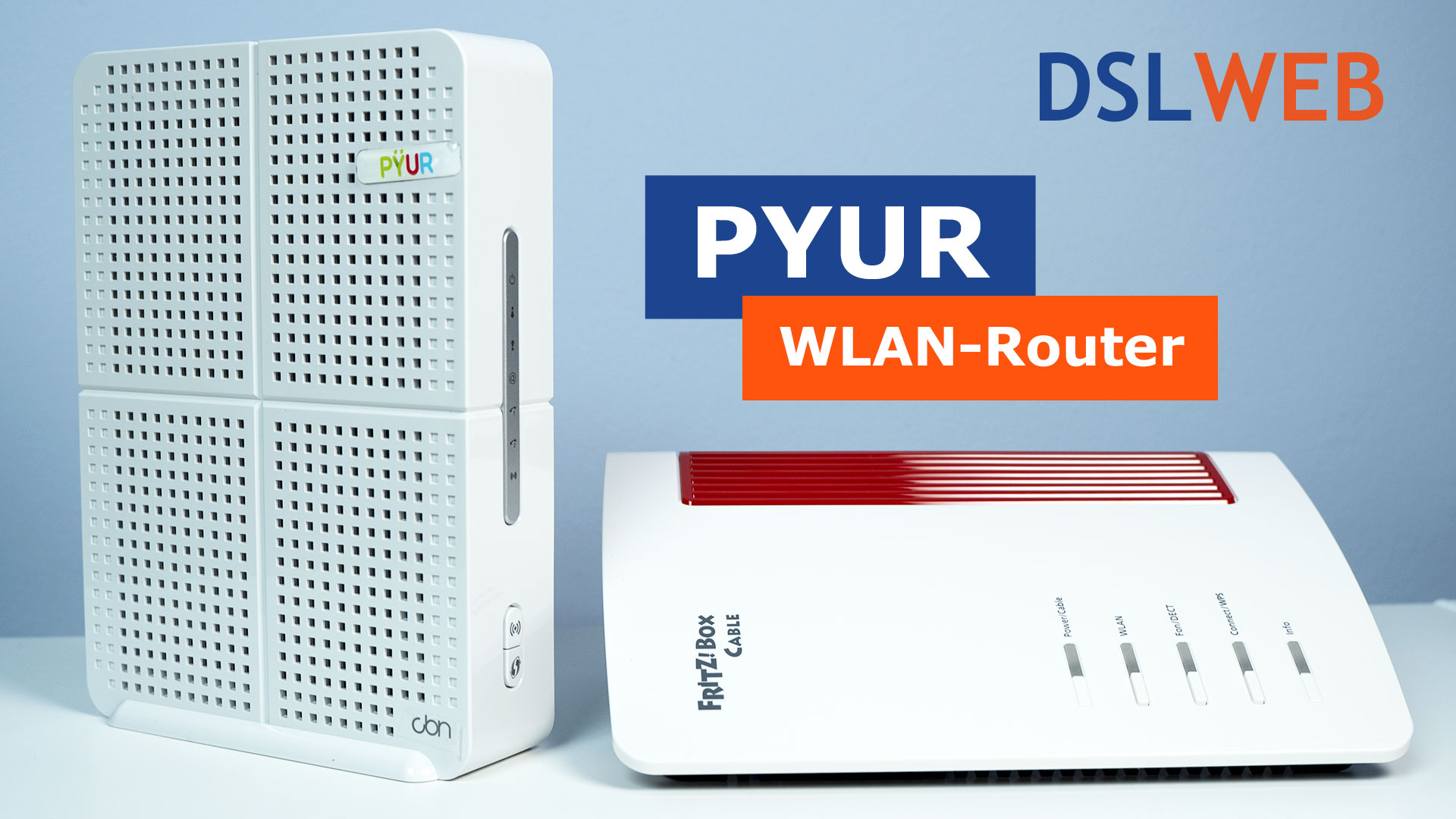 Product Dusver Overtekenen PYUR WLAN Router - WLAN Kabelbox und Fritz!Box Option im Detail