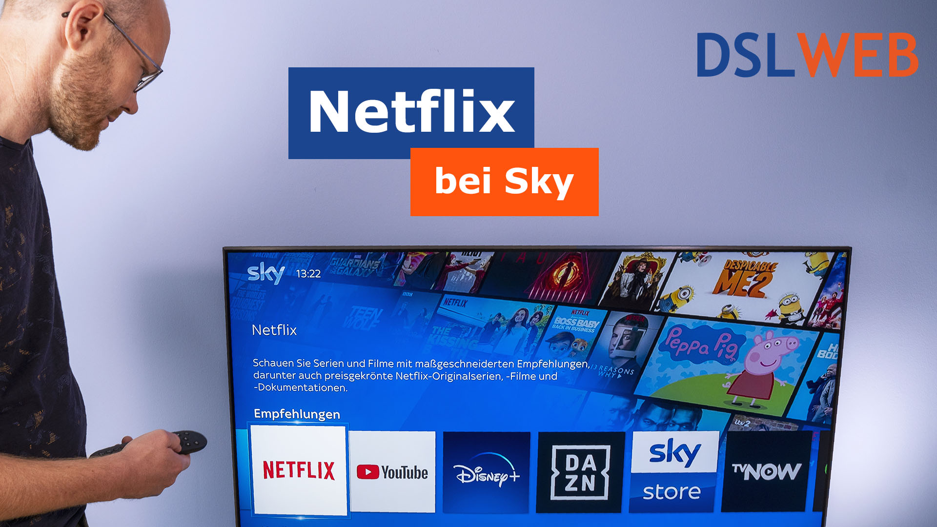 Netflix bei Sky - streamen über den Sky Q Receiver - DSLWeb